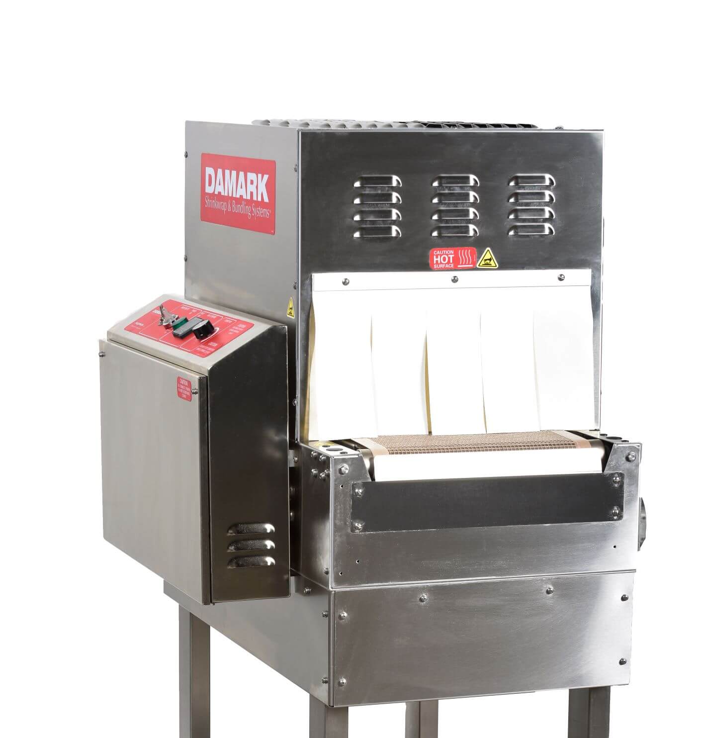 Damark shrink wrapping system for dog food multipacks