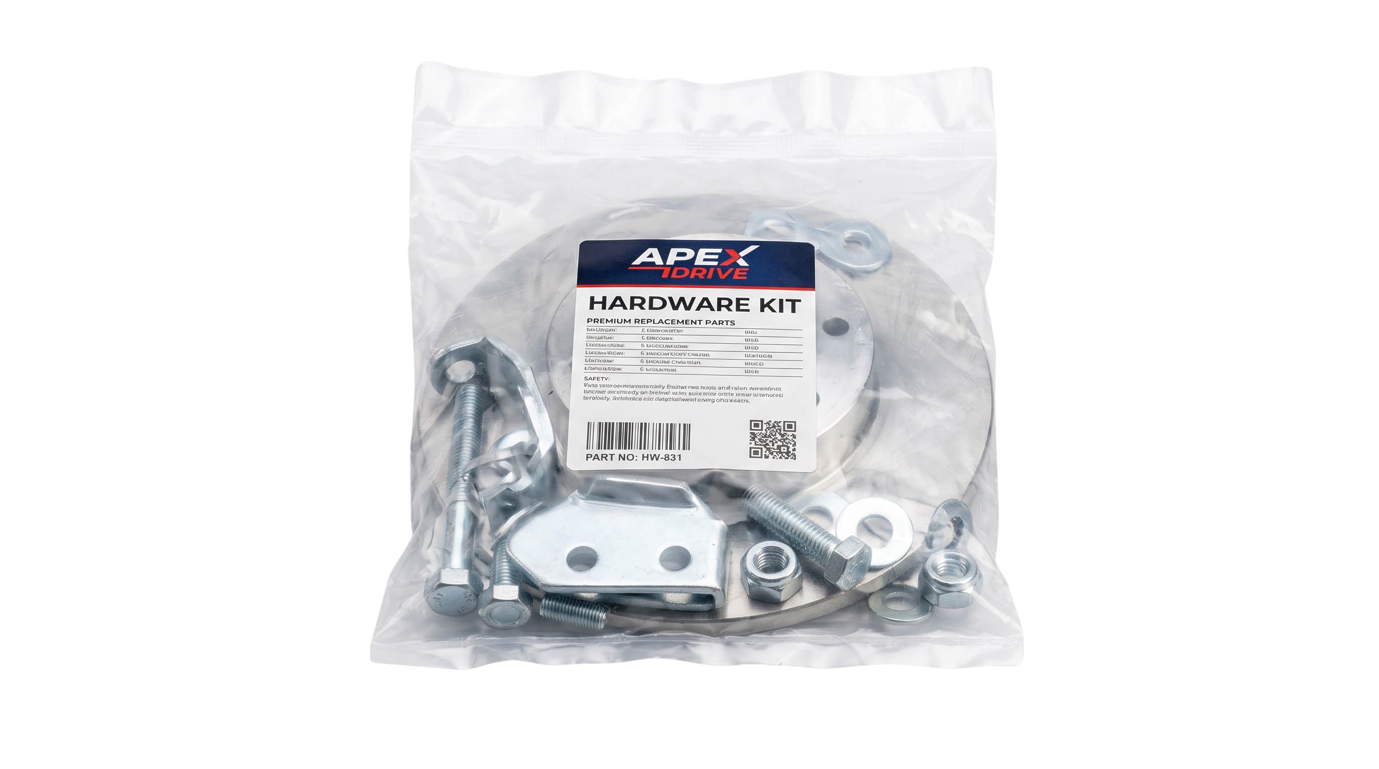 Automotive parts bag packaged by Plexpack equipment