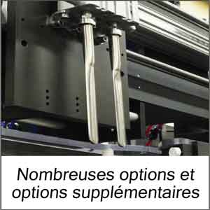 Nombreuses options et options supplémentaires